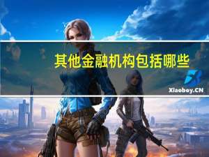 其他金融机构包括哪些（金融机构包括哪些）