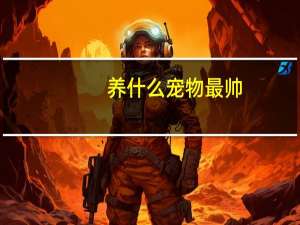 养什么宠物最帅