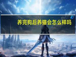 养完狗后养猫会怎么样吗