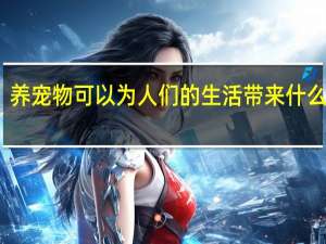 养宠物可以为人们的生活带来什么好处