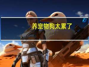 养宠物狗太累了
