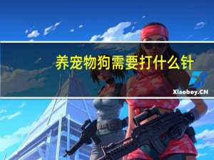 养宠物狗需要打什么针