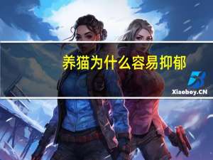 养猫为什么容易抑郁