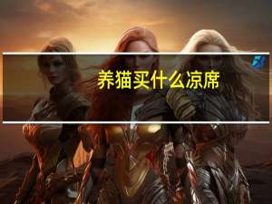养猫买什么凉席