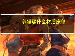 养猫买什么材质床单