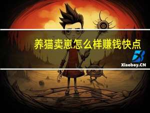 养猫卖崽怎么样赚钱快点