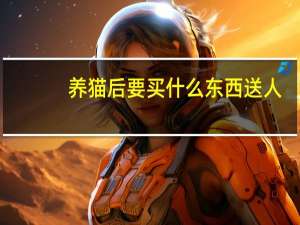 养猫后要买什么东西送人