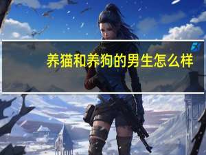 养猫和养狗的男生怎么样