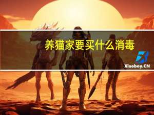 养猫家要买什么消毒