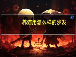 养猫用怎么样的沙发
