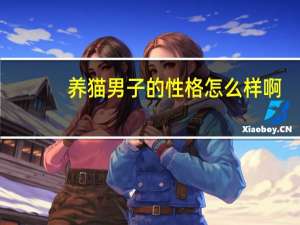 养猫男子的性格怎么样啊
