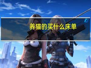 养猫的买什么床单
