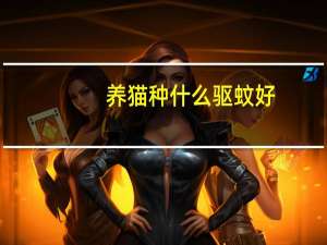 养猫种什么驱蚊好