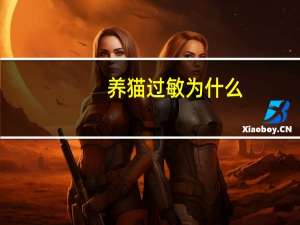 养猫过敏为什么