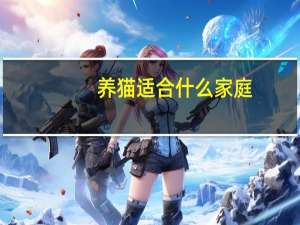 养猫适合什么家庭