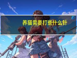 养猫需要打些什么针