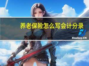 养老保险怎么写会计分录