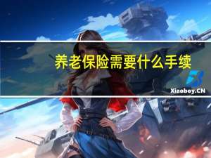 养老保险需要什么手续