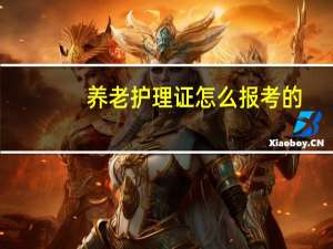 养老护理证怎么报考的