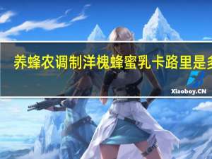 养蜂农 调制洋槐蜂蜜乳卡路里是多少