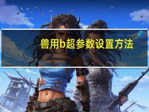 兽用b超参数设置方法（兽用b超）