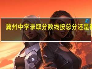 冀州中学录取分数线按总分还是裸分（冀州中学录取分数线）