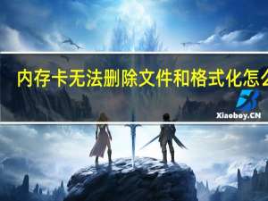 内存卡无法删除文件和格式化怎么办（8g内存卡无法格式化）