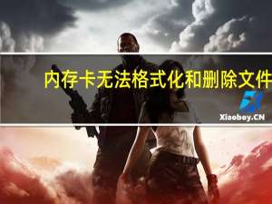 内存卡无法格式化和删除文件（内存卡无法格式化）