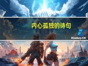 内心孤独的诗句