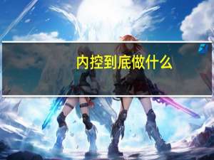 内控到底做什么
