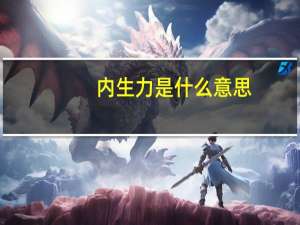 内生力是什么意思