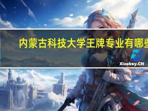 内蒙古科技大学王牌专业有哪些