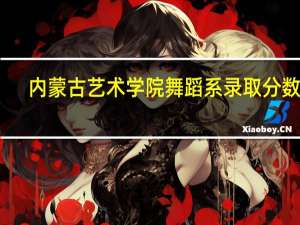 内蒙古艺术学院舞蹈系录取分数线
