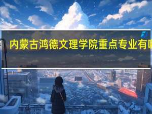 内蒙古鸿德文理学院重点专业有哪些
