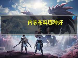 内衣布料哪种好