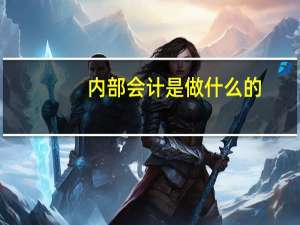 内部会计是做什么的