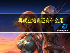 再就业培训证有什么用