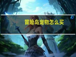 冒险岛宠物怎么买