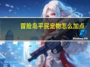 冒险岛平民宠物怎么加点