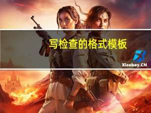 写检查的格式模板（写检查）