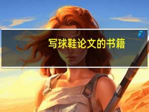 写球鞋论文的书籍
