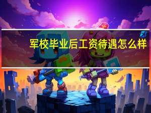 军校毕业后工资待遇怎么样