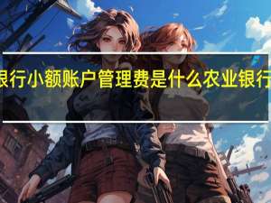 农业银行小额账户管理费是什么 农业银行小额管理费