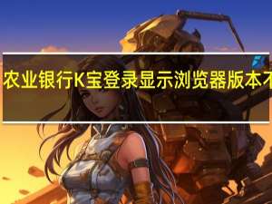 农业银行K宝登录显示浏览器版本不兼容（农业银行k宝登录）