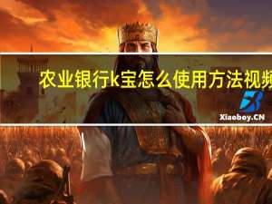 农业银行k宝怎么使用方法视频（农业银行k宝怎么使用方法?）