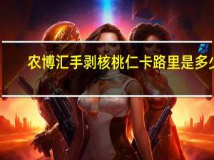 农博汇 手剥核桃仁卡路里是多少