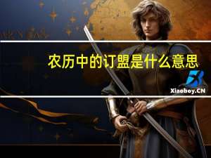 农历中的订盟是什么意思（订盟是什么意思黄历）