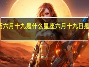 农历六月十九是什么星座 六月十九日是什么日子