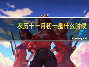 农历十一月初一是什么时候