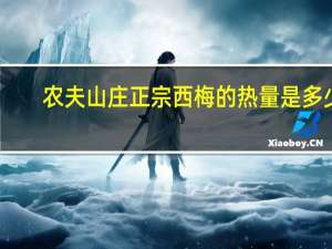 农夫山庄 正宗西梅的热量是多少